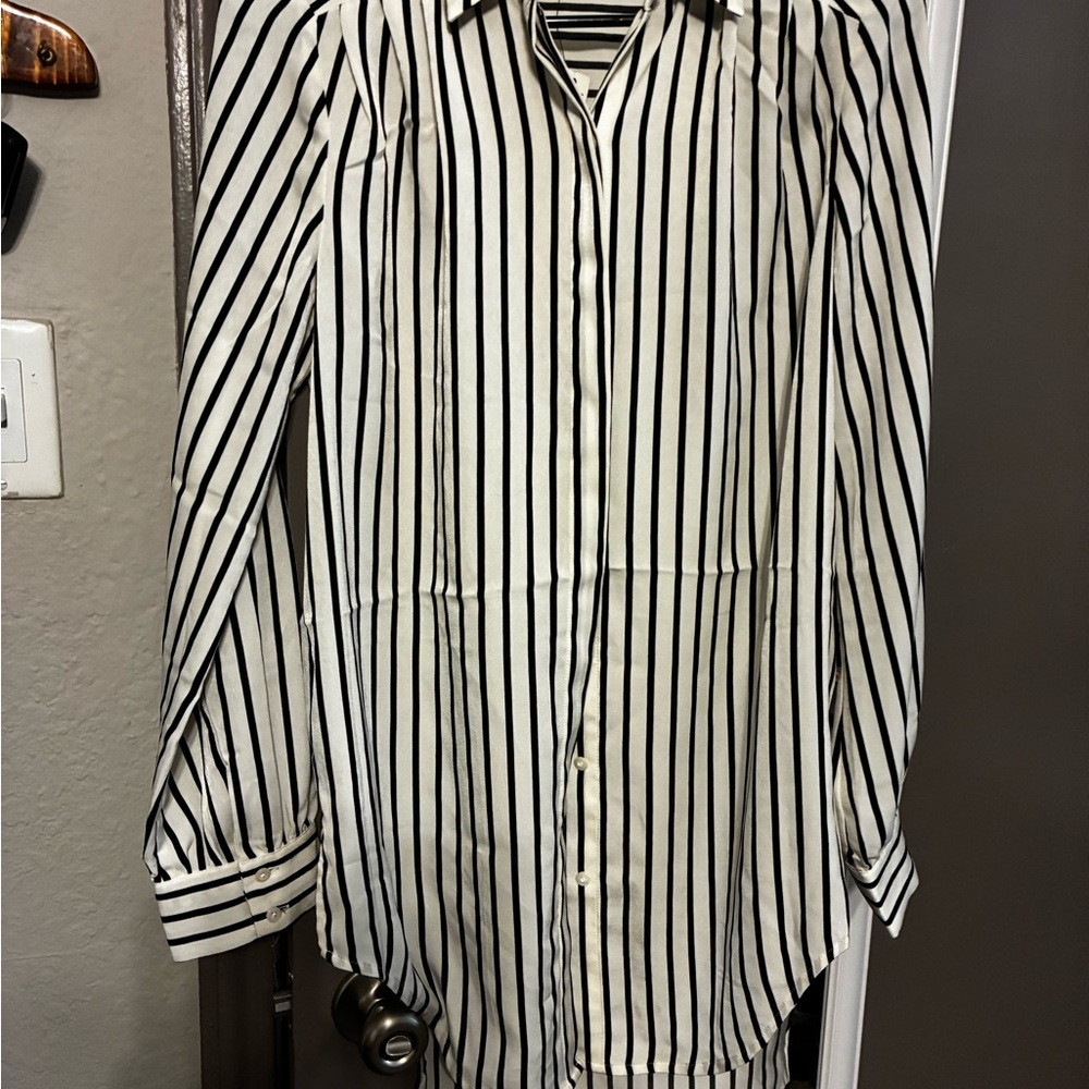 Express Monochrome Striped Shirt